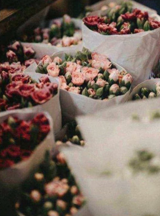 Bouquet de mariée en gros plan